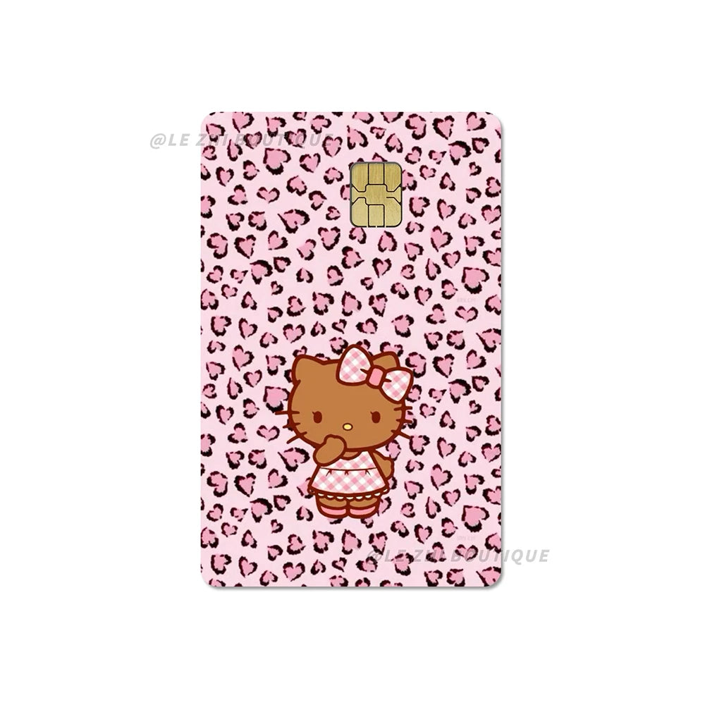 Sweet Cool Sanrio Black Skin Hello Kitty Credit Card Stickers - Image 37