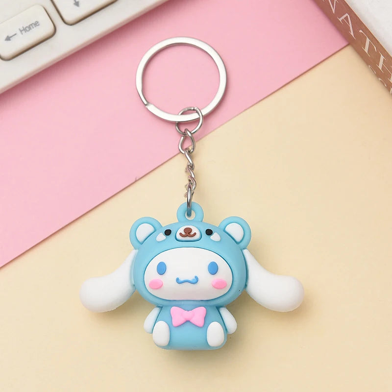 Sanrio Kawaii Kuromi & Hello Kitty Doll Keychain - Image 3