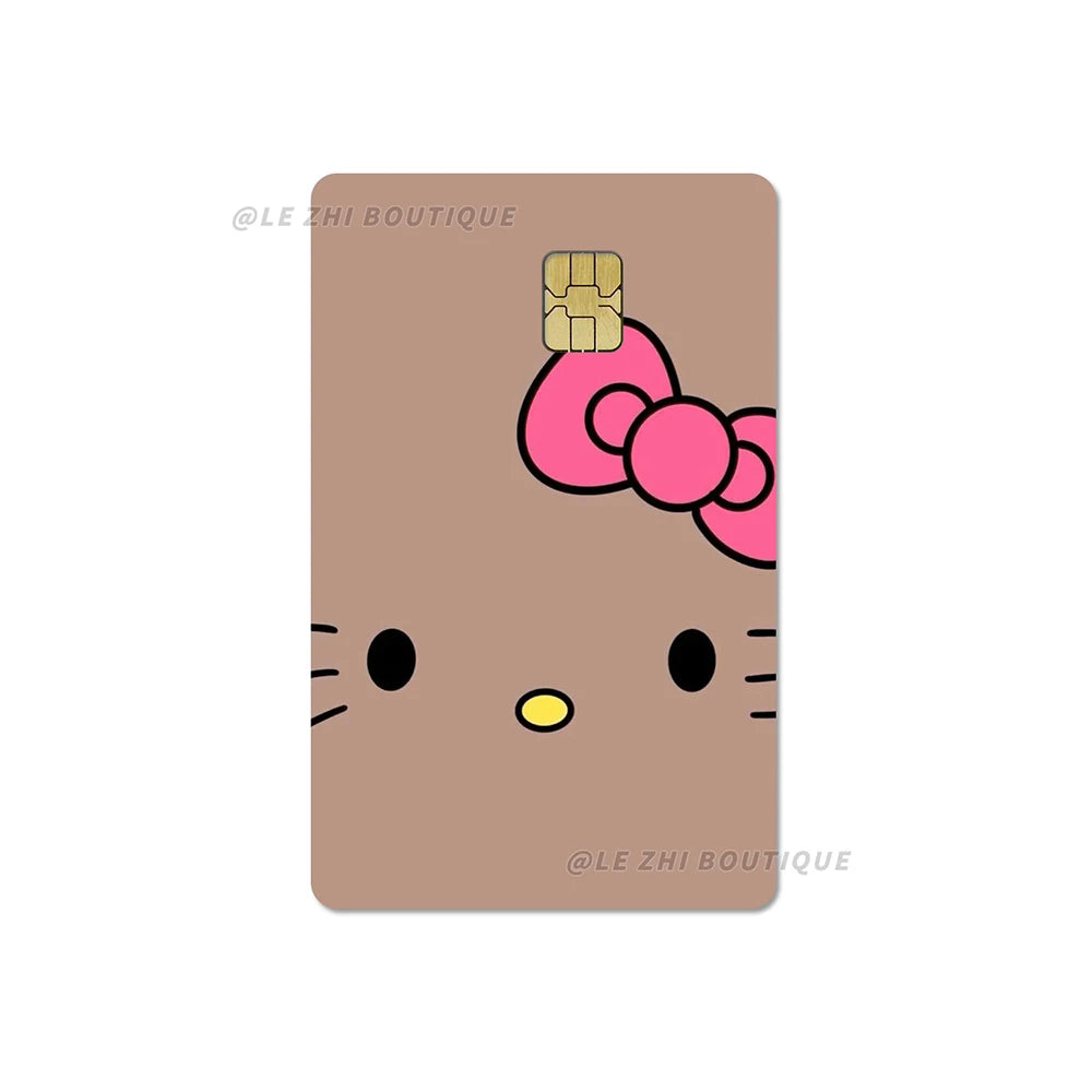 Sweet Cool Sanrio Black Skin Hello Kitty Credit Card Stickers - Image 28