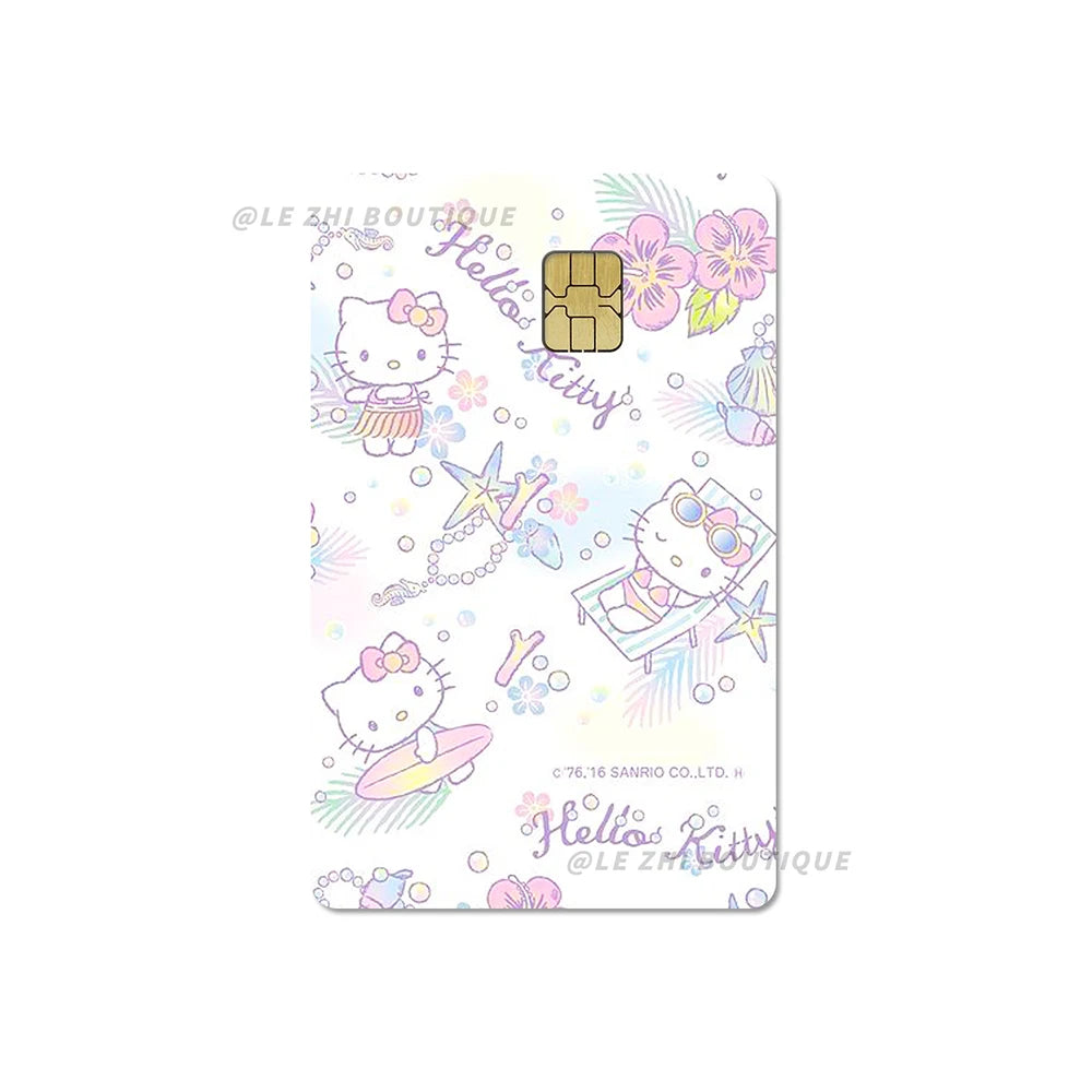 Sweet Cool Sanrio Black Skin Hello Kitty Credit Card Stickers - Image 38