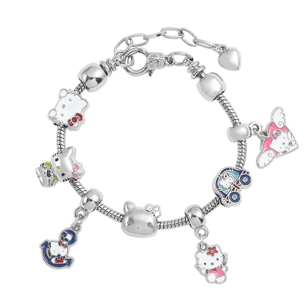 Hello Kitty Gold Plated Bracelet with Charms - Image 20