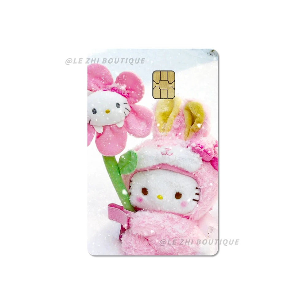 Sweet Cool Sanrio Black Skin Hello Kitty Credit Card Stickers - Image 11