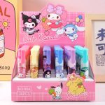 6pcs Sanrio Press Eraser Set