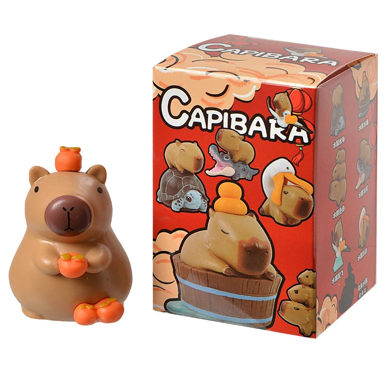 6Pcs Blind Box Capybara Animal Figure Set - Image 3
