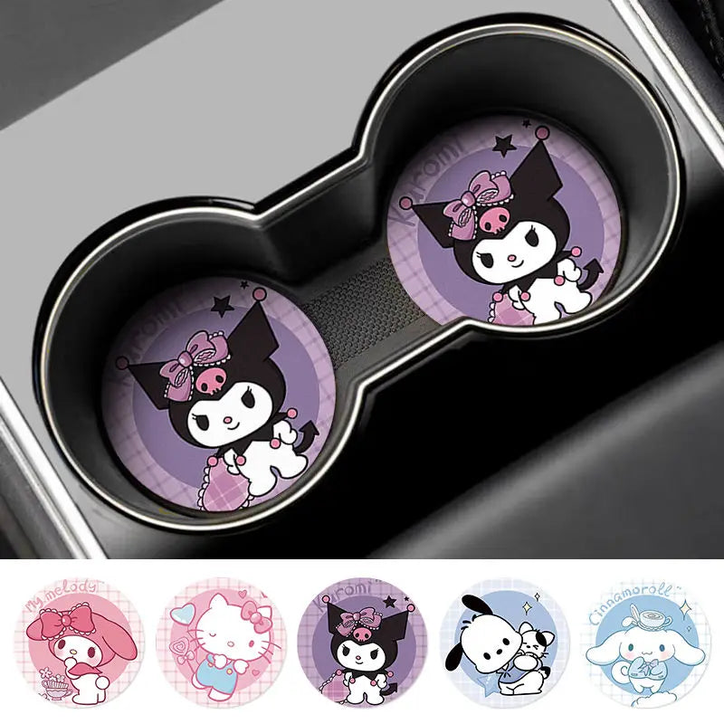 Sanrio My Melody, Cinnamoroll & Kuromi Car Coasters - Image 3