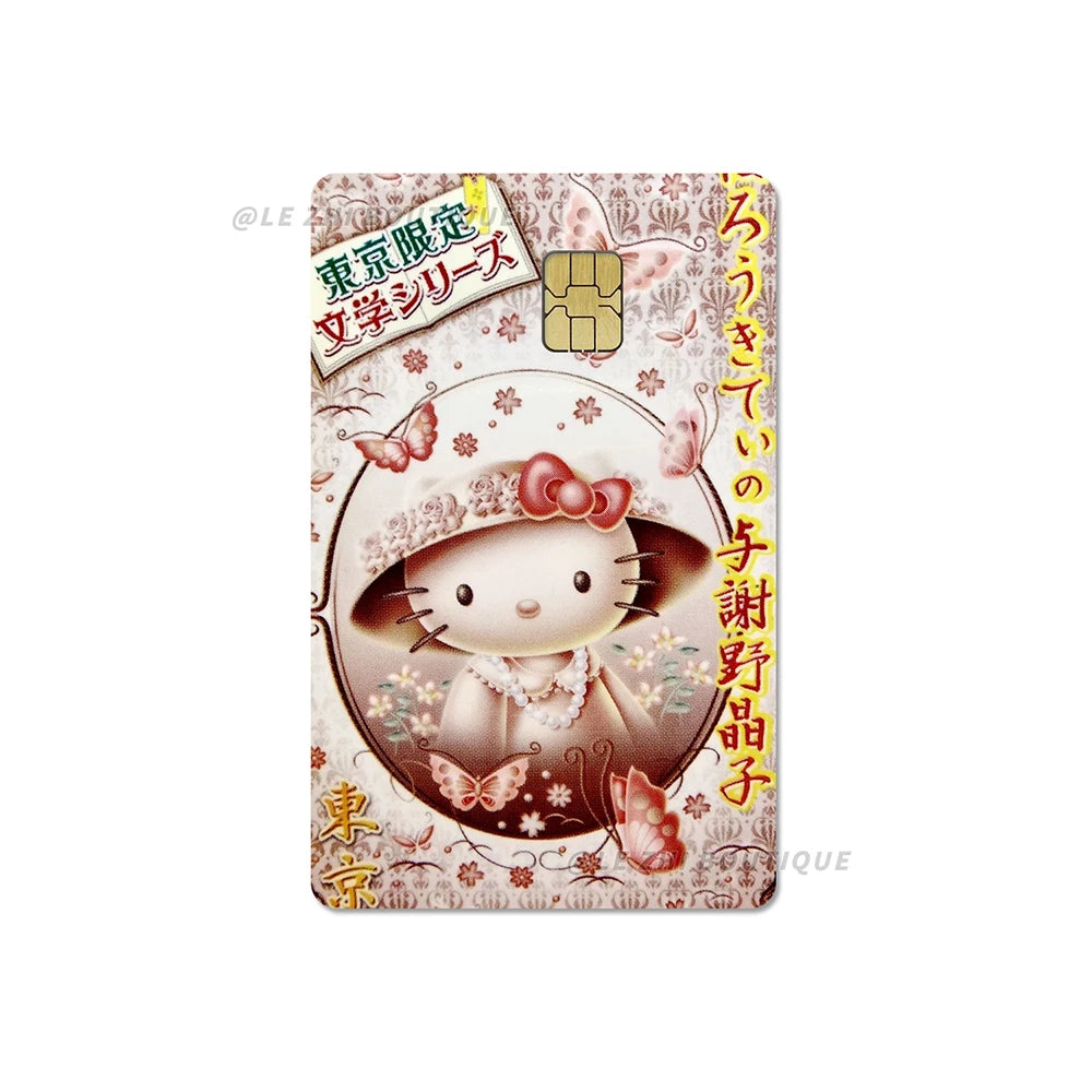 Sweet Cool Sanrio Black Skin Hello Kitty Credit Card Stickers - Image 40