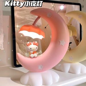 Cute Moon Hello Kitty Night Light