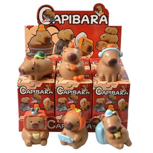 6Pcs Blind Box Capybara Animal Figure Set