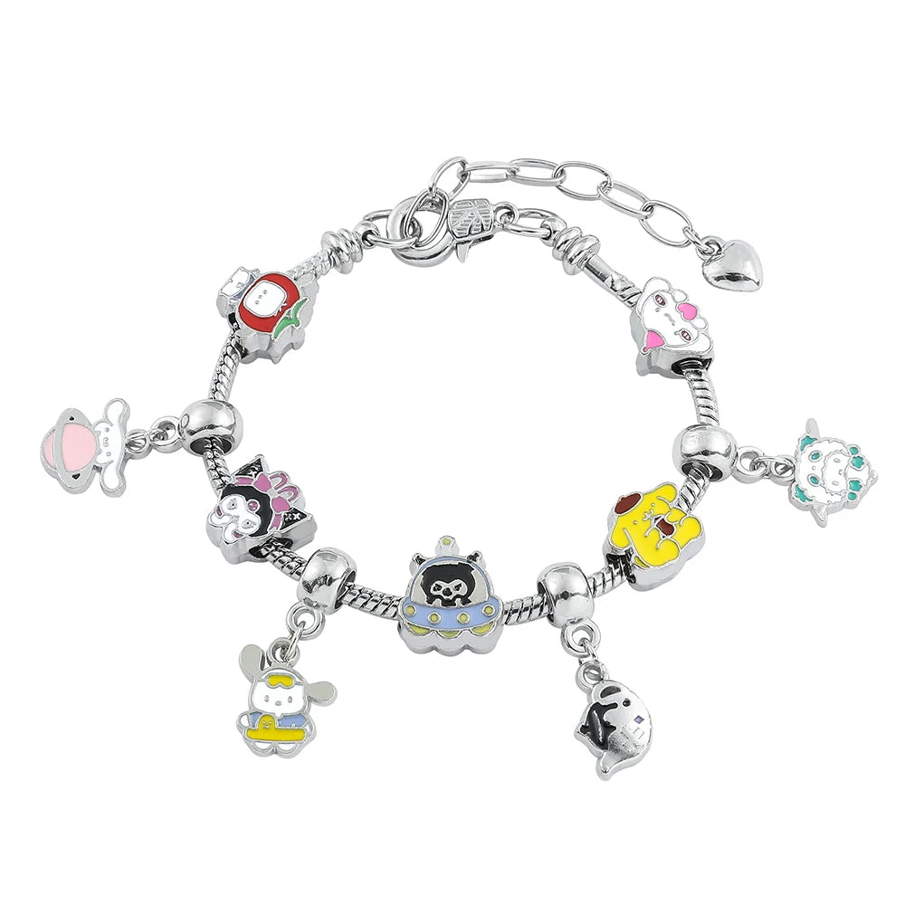 Hello Kitty Gold Plated Bracelet with Charms - Image 9