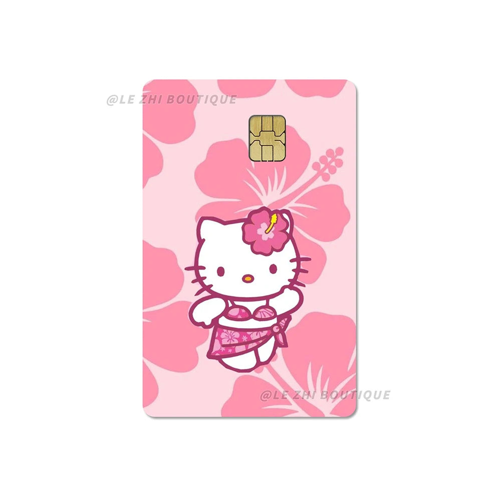 Sweet Cool Sanrio Black Skin Hello Kitty Credit Card Stickers - Image 32
