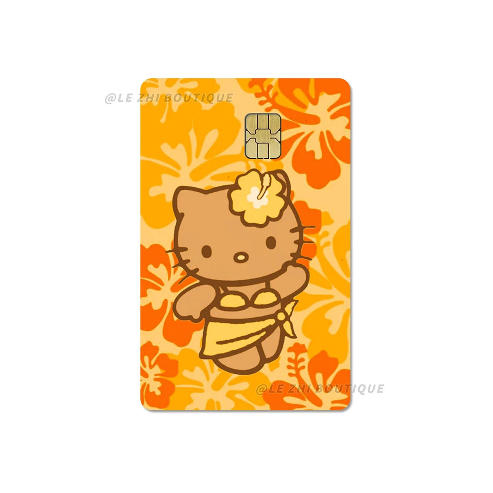 Sweet Cool Sanrio Black Skin Hello Kitty Credit Card Stickers - Image 23
