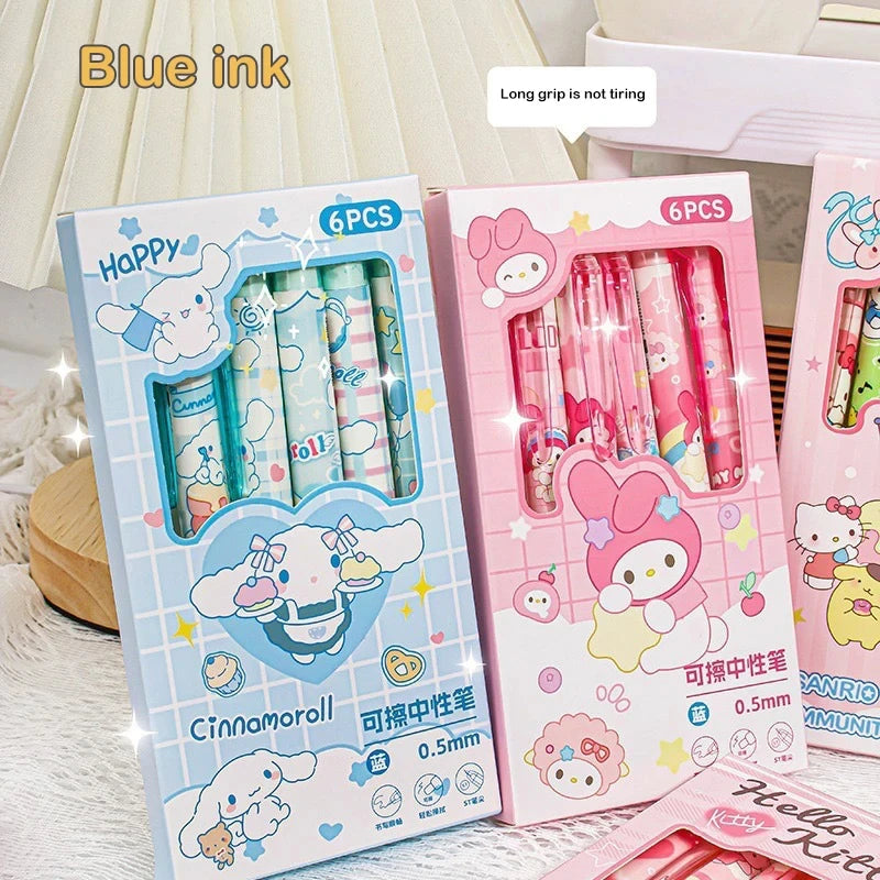 6pcs Sanrio Erasable Gel Pens - Image 2