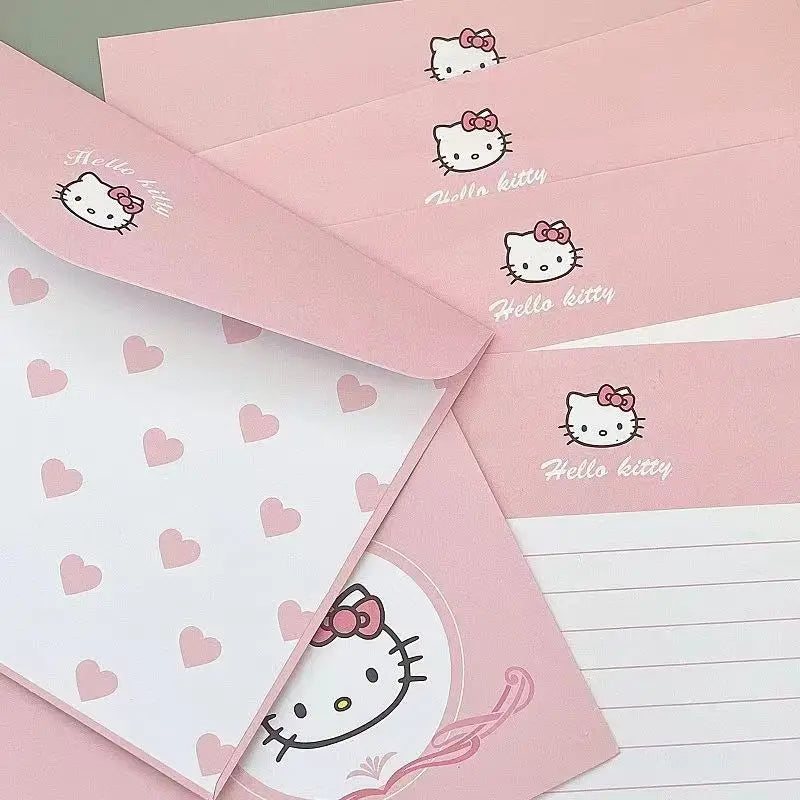 Romantic Hello Kitty Cartoon Stationery Set - Image 3