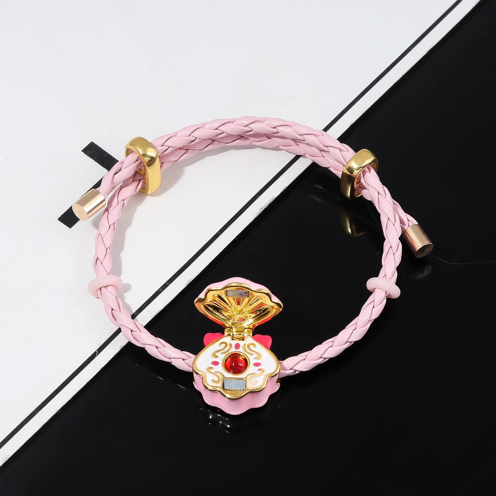 Mermaid Melody Pink Beaded Bracelet - Image 4