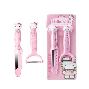 Sanrio Hello Kitty Kawaii Kuromi & My Melody Fruit Peeling Knife Set