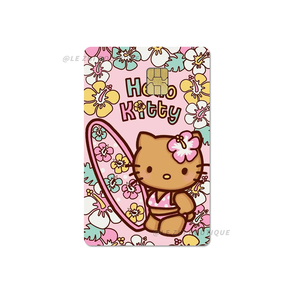 Sweet Cool Sanrio Black Skin Hello Kitty Credit Card Stickers - Image 31