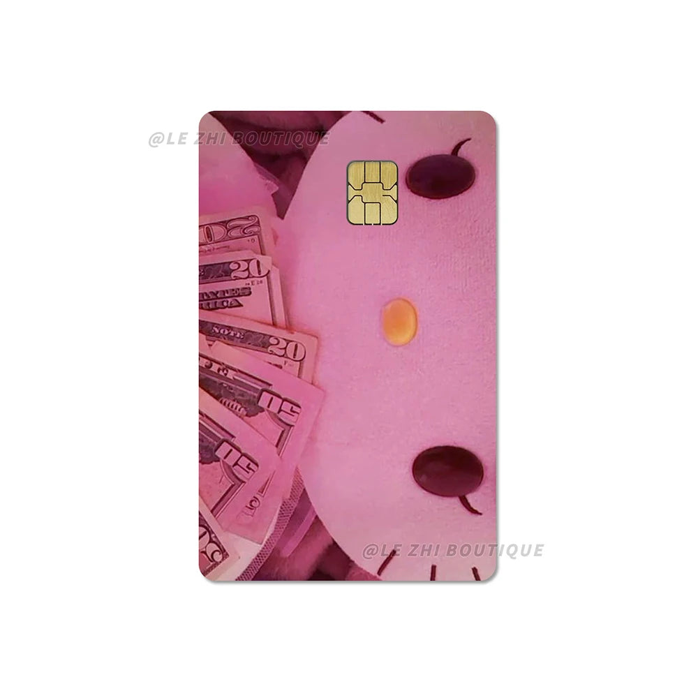 Sweet Cool Sanrio Black Skin Hello Kitty Credit Card Stickers - Image 18