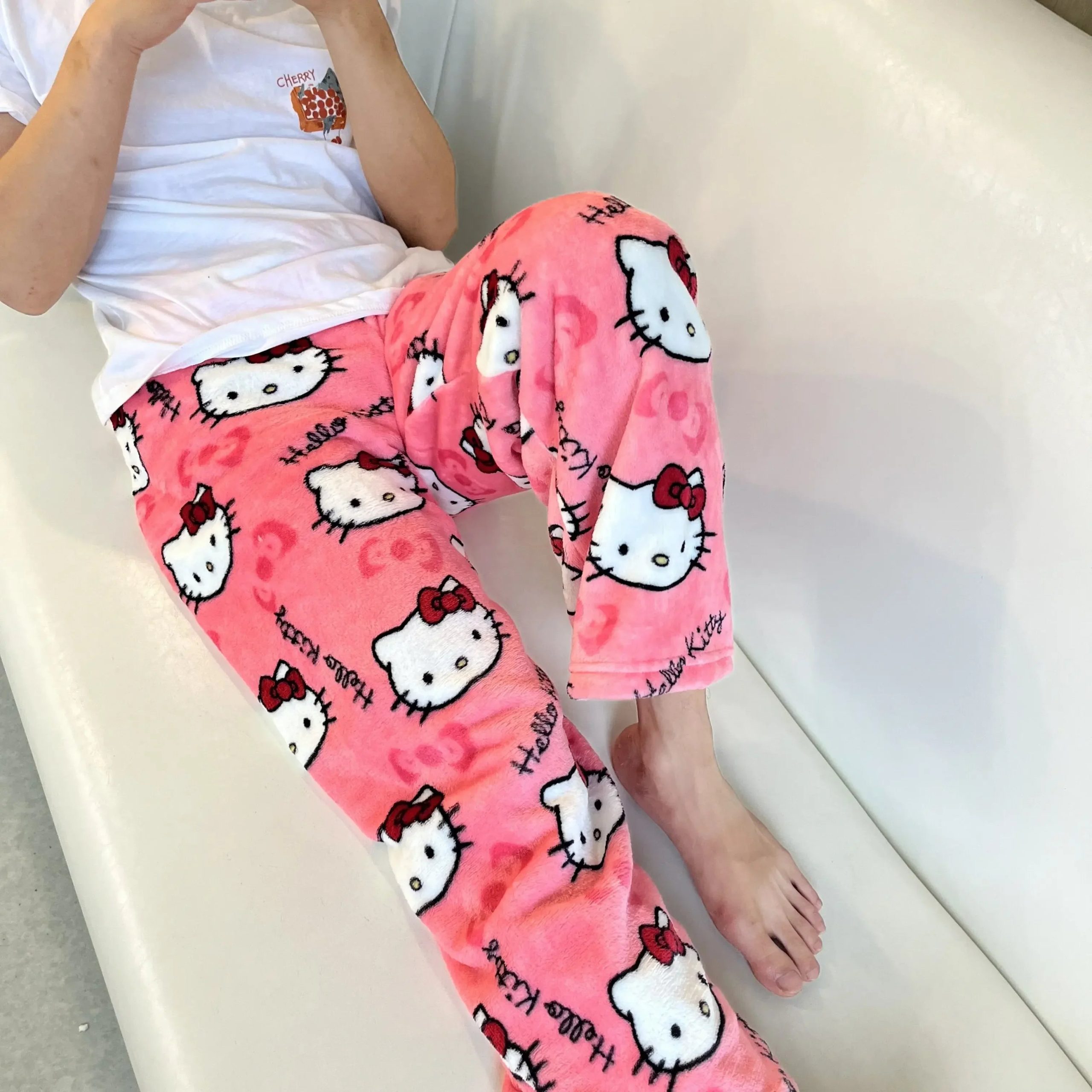 2025 Sanrio Hello Kitty Halloween Flannel Pajama Trousers - Image 2