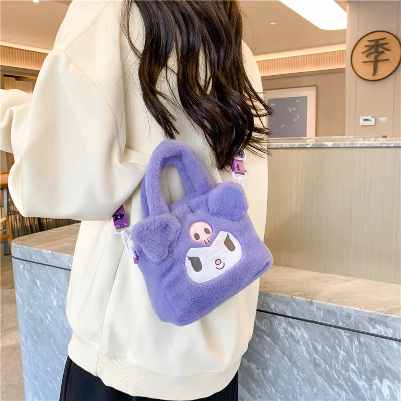Kawaii Sanrio Plush Crossbody Bag - Image 3