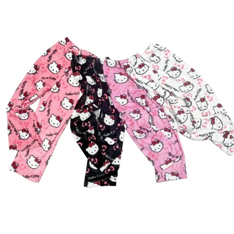2025 Sanrio Hello Kitty Halloween Flannel Pajama Trousers - Image 4