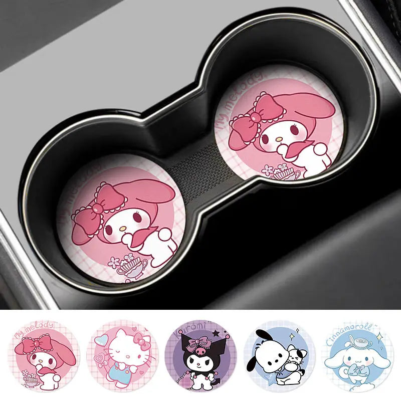 Sanrio My Melody, Cinnamoroll & Kuromi Car Coasters - Image 5