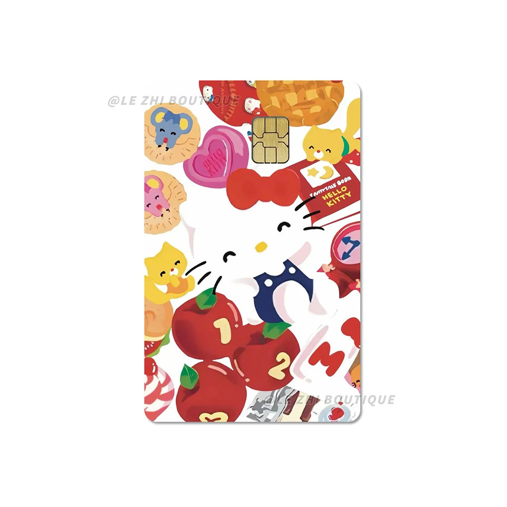 Sweet Cool Sanrio Black Skin Hello Kitty Credit Card Stickers - Image 12