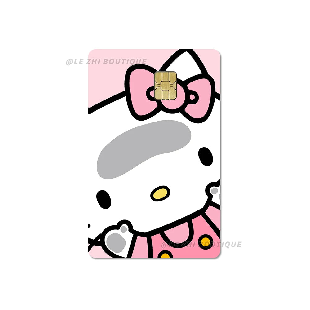 Sweet Cool Sanrio Black Skin Hello Kitty Credit Card Stickers - Image 43