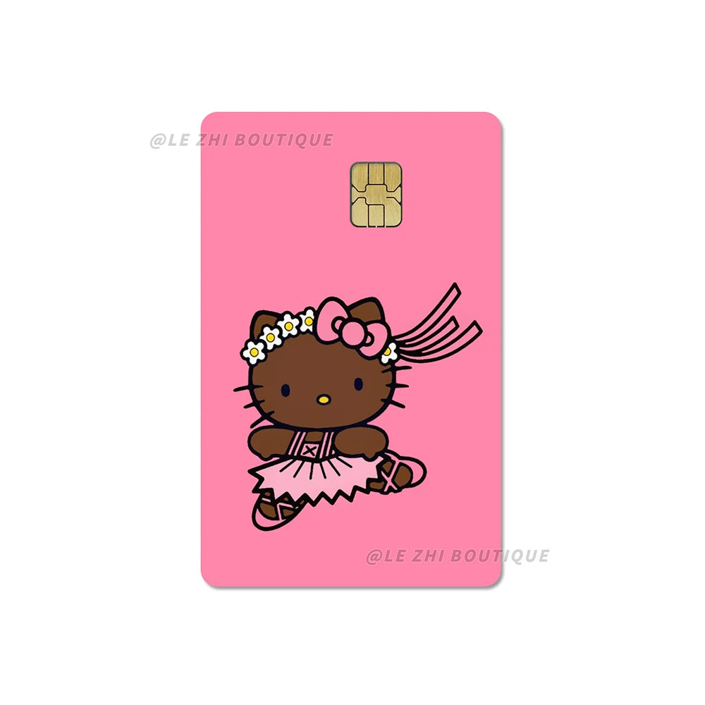 Sweet Cool Sanrio Black Skin Hello Kitty Credit Card Stickers - Image 15