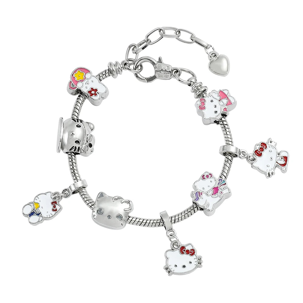 Hello Kitty Gold Plated Bracelet with Charms - Image 21