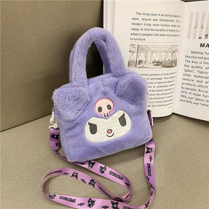Kawaii Sanrio Plush Crossbody Bag - Image 8