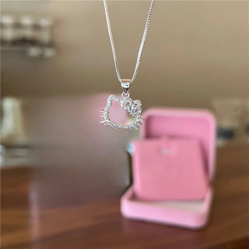 Kawaii Hello Kitty Sanrio Clavicle Chain Pendant Necklace - Image 2