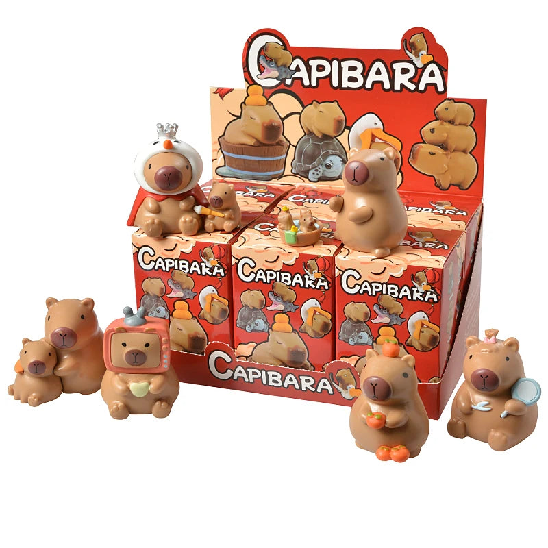 6Pcs Blind Box Capybara Animal Figure Set - Image 4