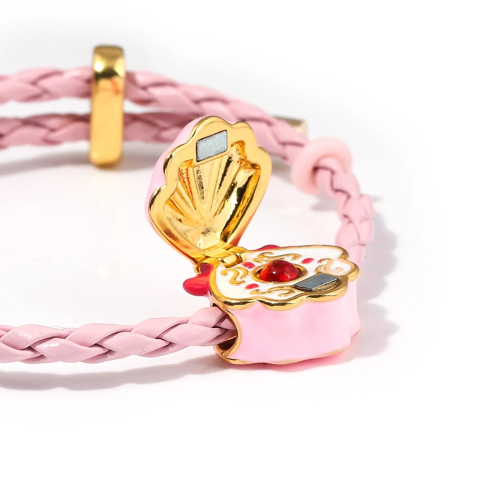 Mermaid Melody Pink Beaded Bracelet - Image 2