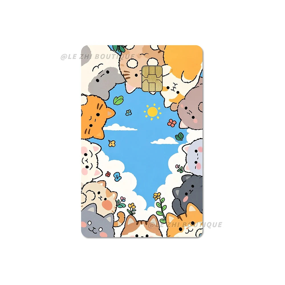 Sweet Cool Sanrio Black Skin Hello Kitty Credit Card Stickers - Image 8