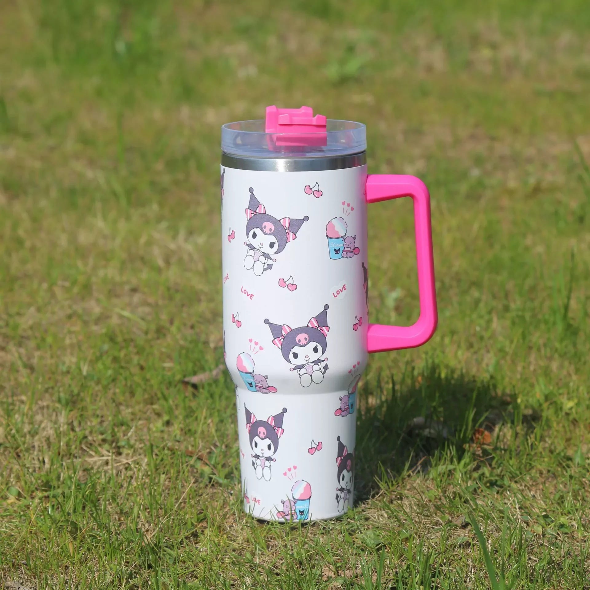 40oz/1200ml Sanrio Hello Kitty Kuromi 304 Stainless Steel Insulated Water Bottle - Image 6