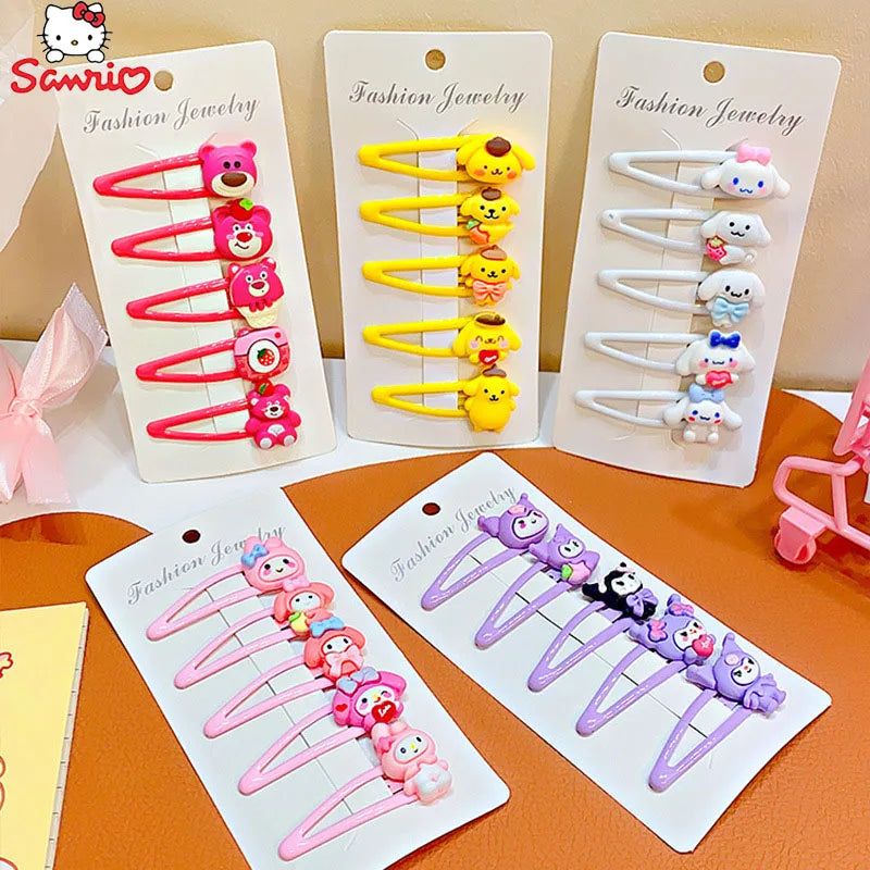 2025 New Sanrio Kuromi & My Melody Hair Clip Set