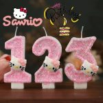 Kawaii Hello Kitty Number Birthday Candle
