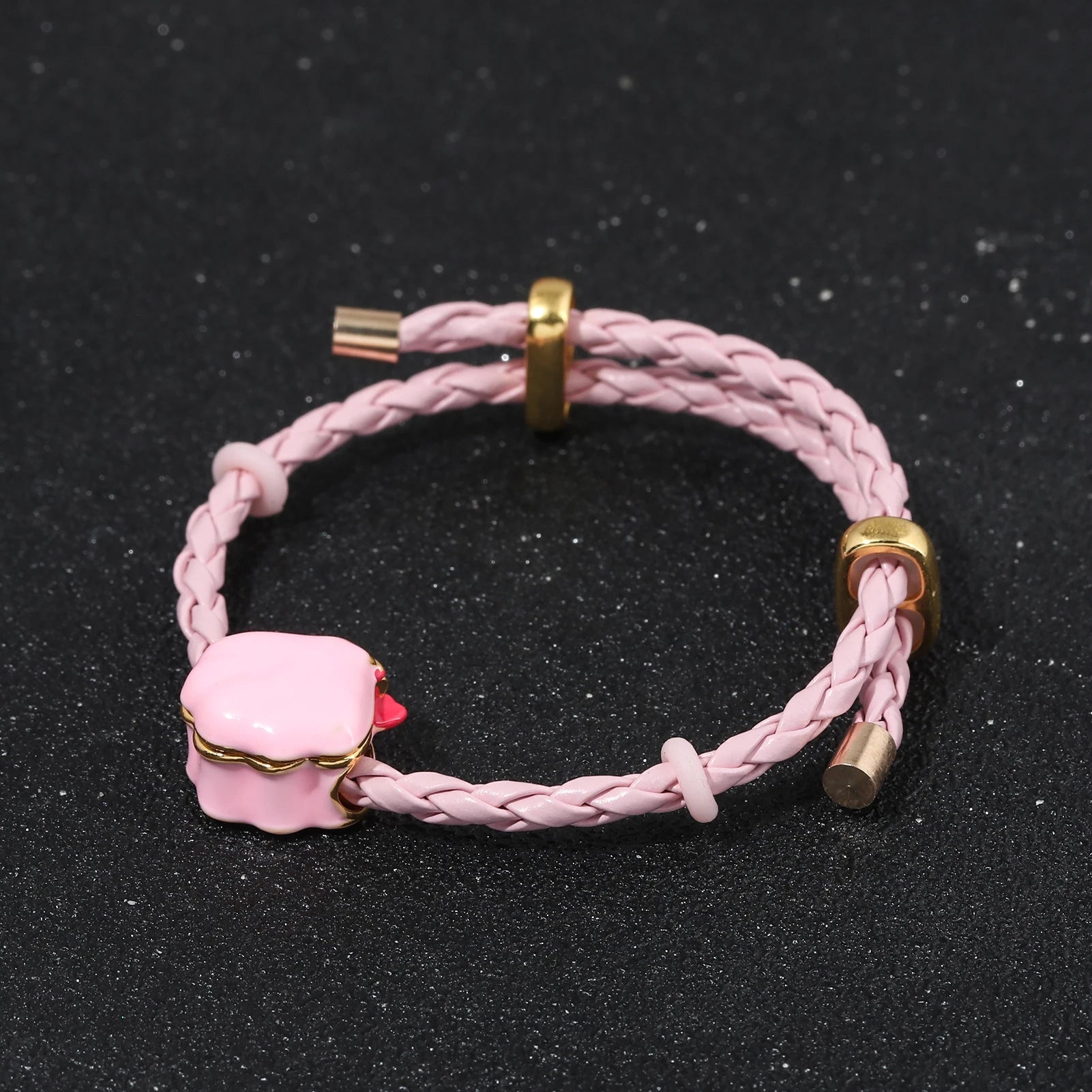 Mermaid Melody Pink Beaded Bracelet - Image 3