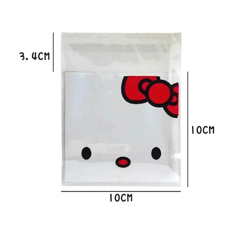 100Pcs Sanrioed Hello Kitty Printed Ziplock Bags - Image 3